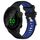 Per Garmin Forerunner 158 20mm Cinturino sportivo in silicone con fibbia in acciaio bicolore (nero + blu) Per Garmin Forerunner 158 20mm Cinturino sportivo in silicone con fibbia in acciaio bicolore (nero + blu)
