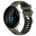 Per Garmin Forerunner 55 20mm Cinturino sportivo in silicone con fibbia in acciaio bicolore (verde militare + nero)