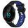 Per Garmin Forerunner 55 20mm Cinturino sportivo in silicone con fibbia in acciaio bicolore (nero + blu) Per Garmin Forerunner 55 20mm Cinturino sportivo in silicone con fibbia in acciaio bicolore (nero + blu)