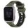 Per Garmin Venu SQ 20mm Cinturino sportivo in silicone con fibbia in acciaio bicolore (verde militare + nero) Per Garmin Venu SQ 20mm Cinturino sportivo in silicone con fibbia in acciaio bicolore (verde militare + nero)