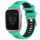 Per Garmin Venu SQ 20mm cinturino sportivo in silicone con fibbia in acciaio bicolore (blu lago + nero) Per Garmin Venu SQ 20mm cinturino sportivo in silicone con fibbia in acciaio bicolore (blu lago + nero)