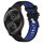 Per Garmin VivoMove Style 20mm Cinturino sportivo in silicone con fibbia in acciaio bicolore (nero + blu) Per Garmin VivoMove Style 20mm Cinturino sportivo in silicone con fibbia in acciaio bicolore (nero + blu)