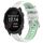 Per Garmin Forerunner 245 20mm Cinturino sportivo in silicone con fibbia in acciaio bicolore (bianco + verde acqua) Per Garmin Forerunner 245 20mm Cinturino sportivo in silicone con fibbia in acciaio bicolore (bianco + verde acqua)