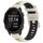 Per Garmin Forerunner 245 Music 20mm Cinturino sportivo in silicone con fibbia in acciaio bicolore (Starlight + nero) Per Garmin Forerunner 245 Music 20mm Cinturino sportivo in silicone con fibbia in acciaio bicolore (Starlight + nero)