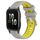 Per Garmin Forerunner Sq2 20mm Cinturino sportivo in silicone con fibbia in acciaio bicolore (grigio + giallo) Per Garmin Forerunner Sq2 20mm Cinturino sportivo in silicone con fibbia in acciaio bicolore (grigio + giallo)