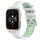 Per Garmin Forerunner Sq2 Music 20mm Cinturino sportivo in silicone con fibbia in acciaio bicolore (bianco + verde acqua) Per Garmin Forerunner Sq2 Music 20mm Cinturino sportivo in silicone con fibbia in acciaio bicolore (bianco + verde acqua)