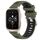Per Garmin Forerunner Sq2 Music 20mm Cinturino sportivo in silicone con fibbia in acciaio bicolore (verde militare + nero) Per Garmin Forerunner Sq2 Music 20mm Cinturino sportivo in silicone con fibbia in acciaio bicolore (verde militare + nero)
