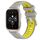 Per Garmin Forerunner Sq2 Music 20mm Cinturino sportivo in silicone con fibbia in acciaio bicolore (grigio + giallo) Per Garmin Forerunner Sq2 Music 20mm Cinturino sportivo in silicone con fibbia in acciaio bicolore (grigio + giallo)