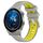 Per Huawei Watch GT3 Pro 43mm 20mm Cinturino sportivo in silicone con fibbia in acciaio bicolore (grigio + giallo) Per Huawei Watch GT3 Pro 43mm 20mm Cinturino sportivo in silicone con fibbia in acciaio bicolore (grigio + giallo)