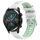 Per Huawei Watch GT2 42mm 20mm Cinturino sportivo in silicone con fibbia in acciaio bicolore (bianco + verde acqua) Per Huawei Watch GT2 42mm 20mm Cinturino sportivo in silicone con fibbia in acciaio bicolore (bianco + verde acqua)