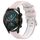 Per Huawei Watch GT2 42mm 20mm Cinturino sportivo in silicone con fibbia in acciaio bicolore (rosa + bianco) Per Huawei Watch GT2 42mm 20mm Cinturino sportivo in silicone con fibbia in acciaio bicolore (rosa + bianco)