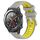 Per Huawei Watch 2 20mm Cinturino sportivo in silicone con fibbia in acciaio bicolore (grigio + giallo) Per Huawei Watch 2 20mm Cinturino sportivo in silicone con fibbia in acciaio bicolore (grigio + giallo)