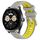 Per Huawei Watch Buds 22mm Cinturino sportivo in silicone con fibbia in acciaio bicolore (grigio + giallo) Per Huawei Watch Buds 22mm Cinturino sportivo in silicone con fibbia in acciaio bicolore (grigio + giallo)