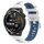Per Huawei Watch GT Runner 22mm Cinturino sportivo in silicone con fibbia in acciaio bicolore (bianco + blu) Per Huawei Watch GT Runner 22mm Cinturino sportivo in silicone con fibbia in acciaio bicolore (bianco + blu)
