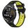 Per Huawei Watch GT Runner 22mm Cinturino sportivo in silicone con fibbia in acciaio bicolore (nero + verde lime) Per Huawei Watch GT Runner 22mm Cinturino sportivo in silicone con fibbia in acciaio bicolore (nero + verde lime)