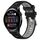 Per Huawei Watch 3 22mm Cinturino sportivo in silicone con fibbia in acciaio bicolore (nero + grigio) Per Huawei Watch 3 22mm Cinturino sportivo in silicone con fibbia in acciaio bicolore (nero + grigio)