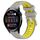 Per Huawei Watch 3 22mm Cinturino sportivo in silicone con fibbia in acciaio bicolore (grigio + giallo) Per Huawei Watch 3 22mm Cinturino sportivo in silicone con fibbia in acciaio bicolore (grigio + giallo)