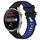 Per Huawei Watch 3 Pro 22mm Cinturino sportivo in silicone con fibbia in acciaio bicolore (nero + blu) Per Huawei Watch 3 Pro 22mm Cinturino sportivo in silicone con fibbia in acciaio bicolore (nero + blu)