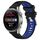 Per Huawei Watch 3 Pro Nuovo cinturino sportivo in silicone con fibbia in acciaio bicolore da 22 mm (nero + blu) Per Huawei Watch 3 Pro Nuovo cinturino sportivo in silicone con fibbia in acciaio bicolore da 22 mm (nero + blu)