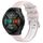 Per Huawei Watch GT 2E 22mm Cinturino sportivo in silicone con fibbia in acciaio bicolore (rosa + bianco) Per Huawei Watch GT 2E 22mm Cinturino sportivo in silicone con fibbia in acciaio bicolore (rosa + bianco)