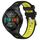 Per Huawei Watch GT 2E 22mm Cinturino sportivo in silicone con fibbia in acciaio bicolore (nero + verde lime) Per Huawei Watch GT 2E 22mm Cinturino sportivo in silicone con fibbia in acciaio bicolore (nero + verde lime)