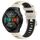 Per Huawei Watch GT 2E 22mm Cinturino sportivo in silicone con fibbia in acciaio bicolore (Starlight + nero) Per Huawei Watch GT 2E 22mm Cinturino sportivo in silicone con fibbia in acciaio bicolore (Starlight + nero)