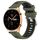 For Honor Watch GS 3 22mm Cinturino sportivo in silicone con fibbia in acciaio bicolore (verde militare + nero) For Honor Watch GS 3 22mm Cinturino sportivo in silicone con fibbia in acciaio bicolore (verde militare + nero)