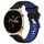 For Honor Watch GS 3 22mm Cinturino sportivo in silicone con fibbia in acciaio bicolore (nero + blu) For Honor Watch GS 3 22mm Cinturino sportivo in silicone con fibbia in acciaio bicolore (nero + blu)