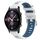 For Honor Watch GS 3i 22mm Cinturino sportivo in silicone con fibbia in acciaio bicolore (bianco + blu) For Honor Watch GS 3i 22mm Cinturino sportivo in silicone con fibbia in acciaio bicolore (bianco + blu)