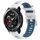 For Honor Watch GS Pro 22mm Cinturino sportivo in silicone con fibbia in acciaio bicolore (bianco + blu) For Honor Watch GS Pro 22mm Cinturino sportivo in silicone con fibbia in acciaio bicolore (bianco + blu)