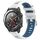 Per Honor Magic Watch 2 46mm 22mm Cinturino sportivo in silicone con fibbia in acciaio bicolore (bianco + blu) Per Honor Magic Watch 2 46mm 22mm Cinturino sportivo in silicone con fibbia in acciaio bicolore (bianco + blu)