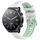 Per Xiaomi MI Watch S1 22mm Cinturino sportivo in silicone con fibbia in acciaio bicolore (bianco + verde acqua) Per Xiaomi MI Watch S1 22mm Cinturino sportivo in silicone con fibbia in acciaio bicolore (bianco + verde acqua)