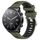 Per Xiaomi MI Watch S1 22mm Cinturino sportivo in silicone con fibbia in acciaio bicolore (verde militare + nero) Per Xiaomi MI Watch S1 22mm Cinturino sportivo in silicone con fibbia in acciaio bicolore (verde militare + nero)