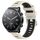 Per Xiaomi MI Watch S1 22mm Cinturino sportivo in silicone con fibbia in acciaio bicolore (Starlight + nero)