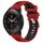 Per Xiaomi MI Watch S1 Pro 22mm Cinturino sportivo in silicone con fibbia in acciaio bicolore (rosso + nero)