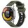 Per Xiaomi Watch S1 Active 22mm Cinturino sportivo in silicone con fibbia in acciaio bicolore (verde militare + nero)