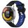 Per Xiaomi Watch S1 Active 22mm Cinturino sportivo in silicone con fibbia in acciaio bicolore (nero + blu) Per Xiaomi Watch S1 Active 22mm Cinturino sportivo in silicone con fibbia in acciaio bicolore (nero + blu)