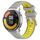 Per Xiaomi Watch S1 Active 22mm Cinturino sportivo in silicone con fibbia in acciaio bicolore (grigio + giallo) Per Xiaomi Watch S1 Active 22mm Cinturino sportivo in silicone con fibbia in acciaio bicolore (grigio + giallo)