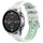 Per Xiaomi MI Watch Sport 22mm Cinturino sportivo in silicone con fibbia in acciaio bicolore (bianco + verde acqua) Per Xiaomi MI Watch Sport 22mm Cinturino sportivo in silicone con fibbia in acciaio bicolore (bianco + verde acqua)