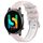 Per Xiaomi MI Watch Color 22mm Cinturino sportivo in silicone con fibbia in acciaio bicolore (rosa + bianco) Per Xiaomi MI Watch Color 22mm Cinturino sportivo in silicone con fibbia in acciaio bicolore (rosa + bianco)