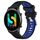 Per Xiaomi MI Watch Color 22mm Cinturino sportivo in silicone con fibbia in acciaio bicolore (nero + blu) Per Xiaomi MI Watch Color 22mm Cinturino sportivo in silicone con fibbia in acciaio bicolore (nero + blu)