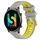 Per Xiaomi MI Watch Color 22mm Cinturino sportivo in silicone con fibbia in acciaio bicolore (grigio + giallo) Per Xiaomi MI Watch Color 22mm Cinturino sportivo in silicone con fibbia in acciaio bicolore (grigio + giallo)