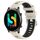 Per Xiaomi MI Watch Color 22mm Cinturino sportivo in silicone con fibbia in acciaio bicolore (Starlight + Black) Per Xiaomi MI Watch Color 22mm Cinturino sportivo in silicone con fibbia in acciaio bicolore (Starlight + Black)