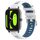 Per Xiaomi Haylou RT2 LS10 22mm Cinturino sportivo in silicone con fibbia in acciaio bicolore (bianco + blu) Per Xiaomi Haylou RT2 LS10 22mm Cinturino sportivo in silicone con fibbia in acciaio bicolore (bianco + blu)