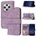 Per Redmi 14C 4G Custodia in pelle con strisce in rilievo e sensazione di pelle (viola chiaro) Per Redmi 14C 4G Custodia in pelle con strisce in rilievo e sensazione di pelle (viola chiaro)