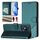 Per vivo Y02a 4G / Y02 4G / Y11 2023 / Y02T Custodia per telefono in pelle con stampa a nido d'ape e protezione RFID (verde pavone) Per vivo Y02a 4G / Y02 4G / Y11 2023 / Y02T Custodia per telefono in pelle con stampa a nido d'ape e protezione RFID (verde pavone)