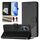 Per vivo Y100 5G Custodia per telefono in pelle con stampa a nido d'ape globale RFID (nera)