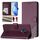 Per vivo Y51a 2021 / Y33 4G 2021 Custodia per telefono in pelle con stampa a nido d'ape RFID (viola)