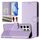Per Samsung Galaxy S24 Ultra 5G Custodia per telefono in pelle con stampa a nido d'ape RFID (viola chiaro)