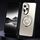 Per Honor 100 Pro Supporto Rotante Custodia per Telefono in Metallo Smerigliato (Titanio)